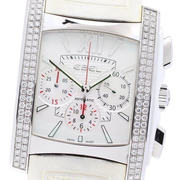 EBEL Brasilia 1215785 Chronograph white Dial Automatic Men's Watch - Picture 1 of 6